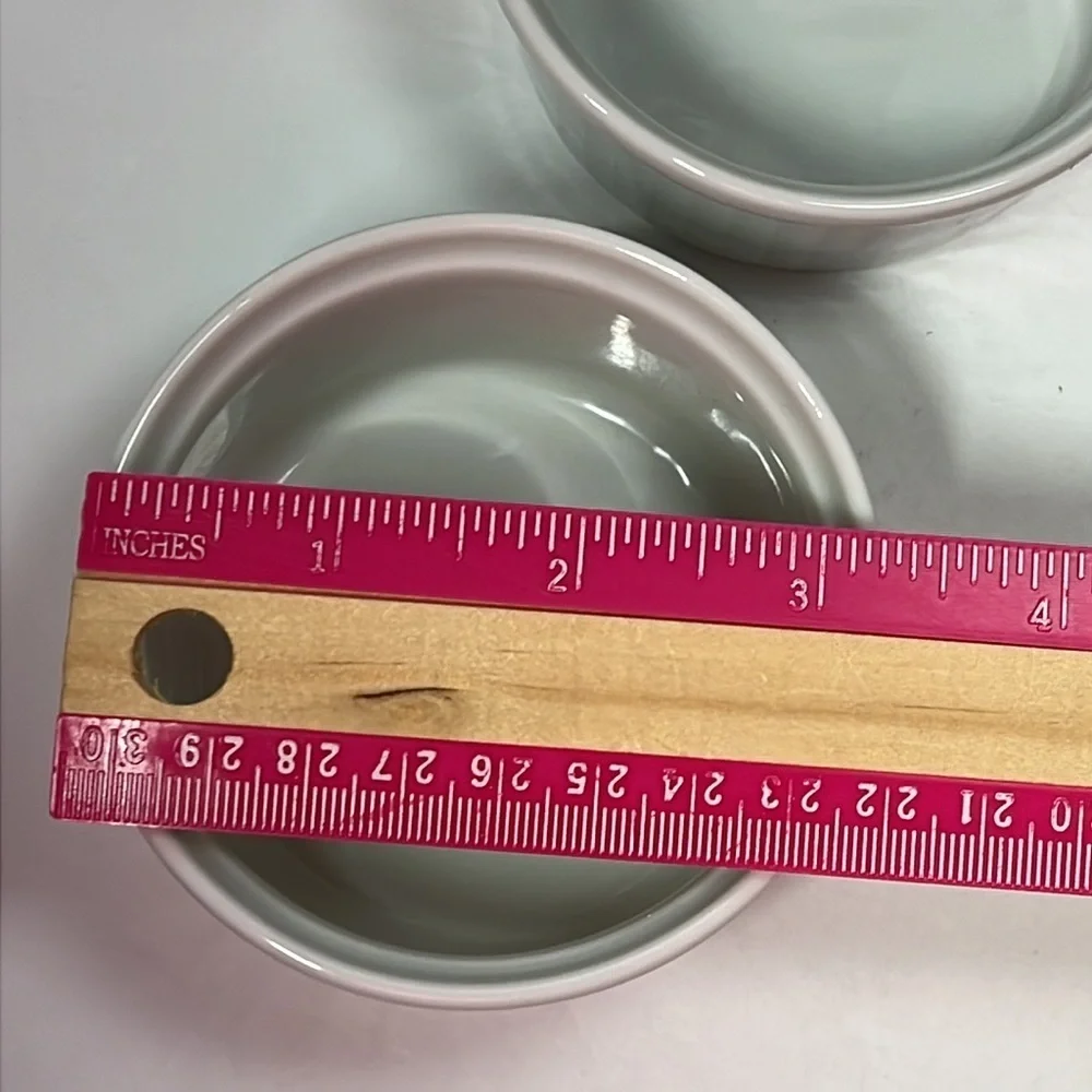 Pillivuyt White Classic Pleated Ramekin 5 oz Set of Six 1.5” x 3” France‎